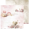 Baby Girl Universe - zestaw papierów 30,5 x 30,5 cm Craft O’Clock - karta 1