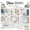 Snow Games - zestaw papierów 15,25 x 15,25 cm Craft O’Clock - karta tytułowa